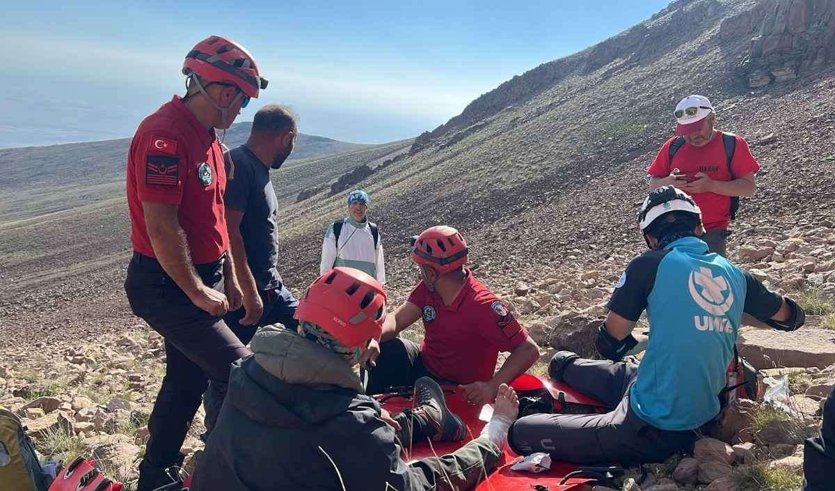 Erciyes'te Mahsur Kalan 2 Dağcıya Bakın Nasıl Ulaşıldı! (1)