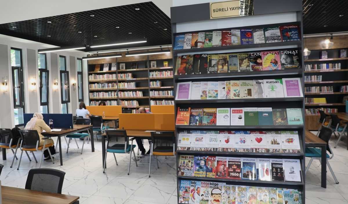 Kocasinan'dan Gençlere Hediye Yeşil Ve Modern Kütüphane! (3)
