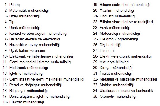 Ortalama Kazancın En Yüksek Olduğu Bölümler (Lisans), 2024