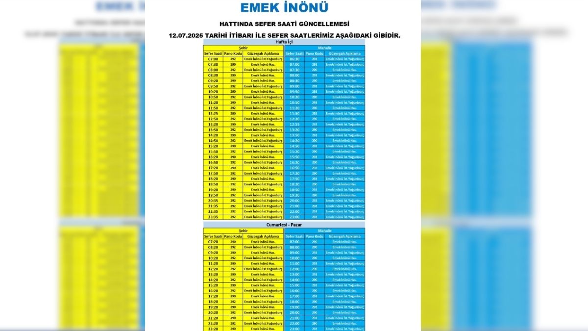 Sefer Saati Güncelleme (2)