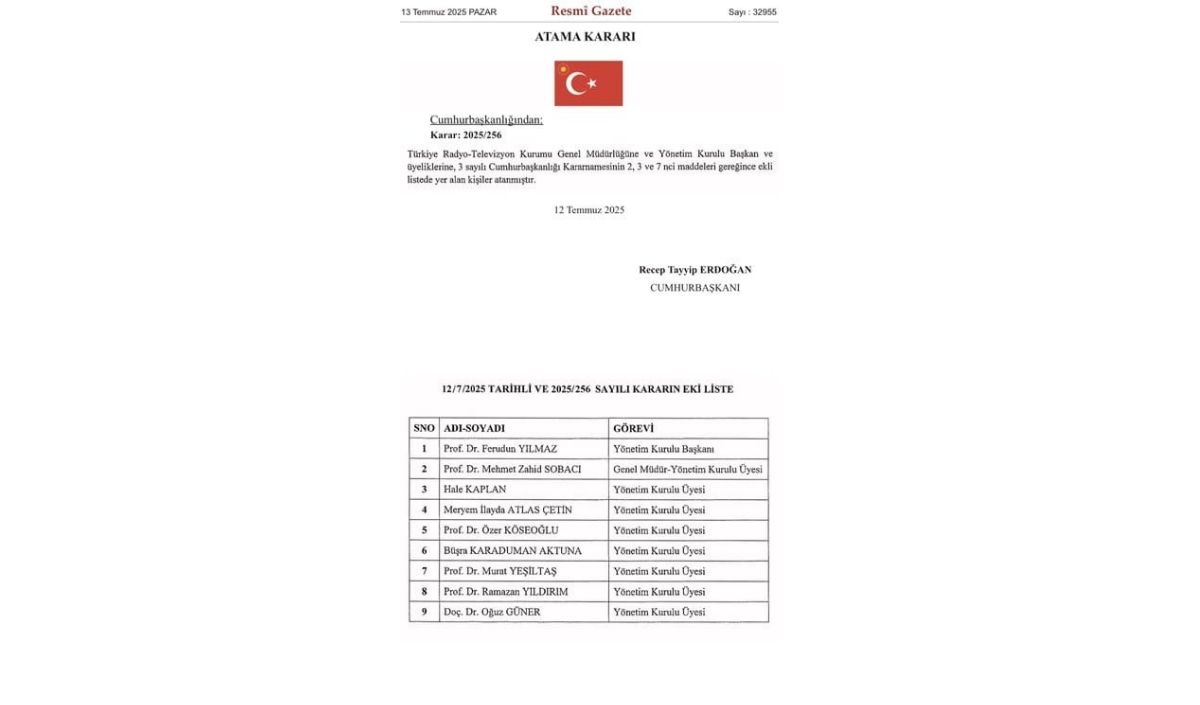 Trt'de Koltuk Değişimi Bakın Kim Geldi! (2)
