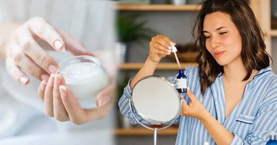 6. Yanlış Anti-Aging Ürünler Kullanmak
Anti-aging maddeler içeren temizleyiciler genellikle etkisizdir, çünkü ciltte yeterince kalmazlar.Yumuşak temizleyiciler kullanın ve ardından retinol, peptit veya antioksidan içeren serum veya kremler uygulayın.