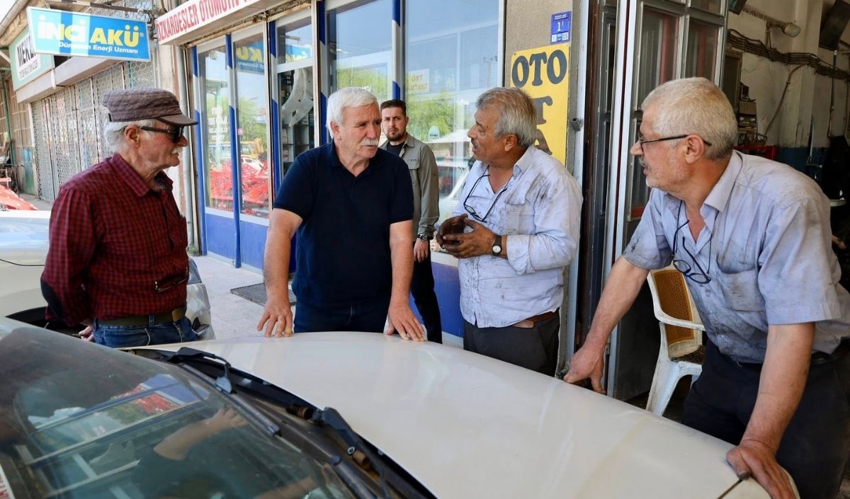 Başkan Yağan Yeni Sanayi Kavşak Çalışmasını Yerinde Inceledi! (2)