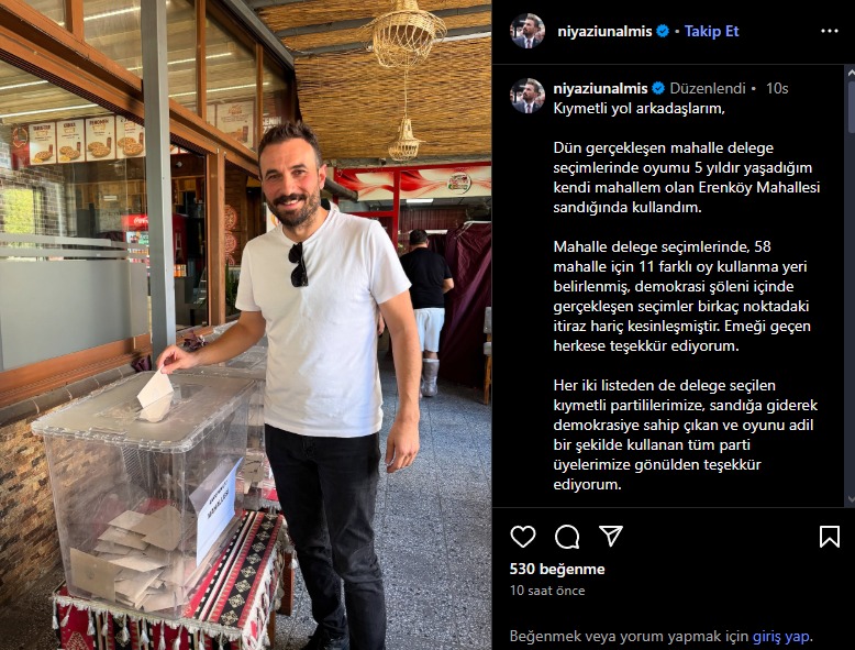 Chp Kayseri İl Başkan Yardımcısı Niyazi Ünalmışş