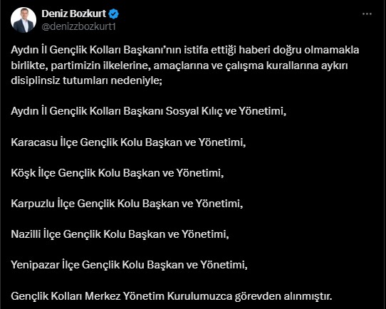 Chp’den Ak Partiye Geçiş Krizi! 6 Gençlik Kolları Başkanını Görevden Aldı (3)