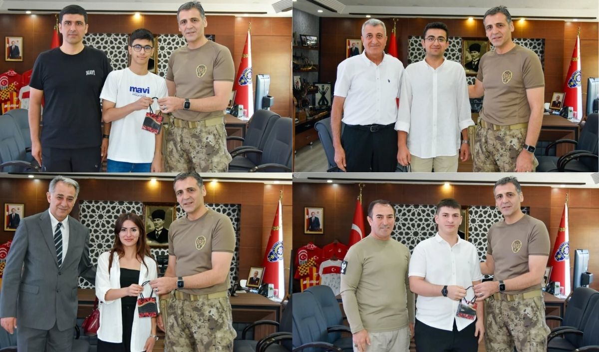 Dereceye Gi̇renler Emni̇yette Ağirlandi (1)