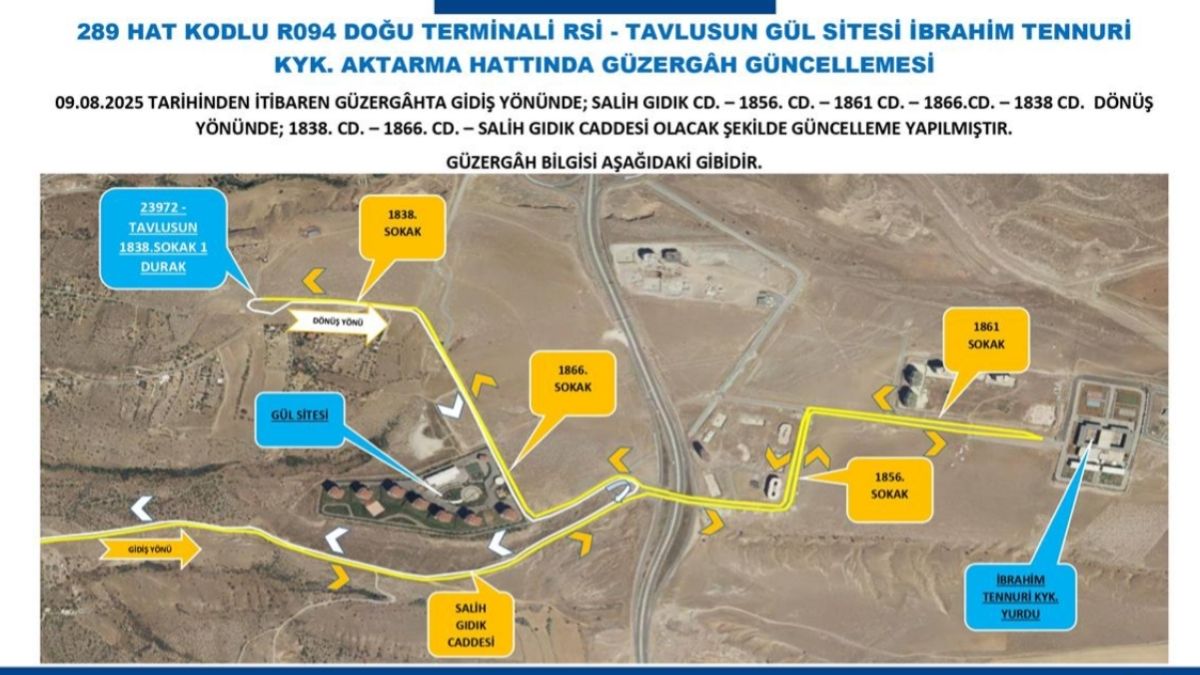 Güzergah Deği̇şi̇kli̇k (2)