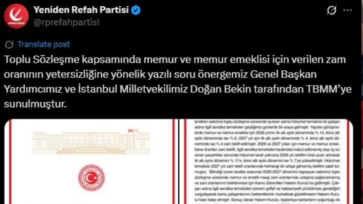 yeniden refah partisi