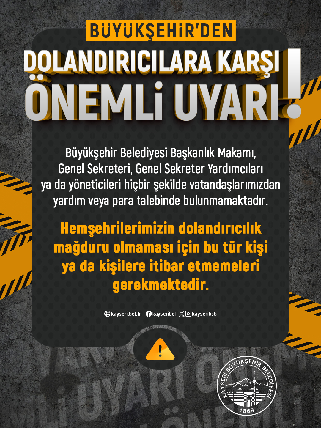 Kayseri Büyükşehir Dolandırıcıların Oyununu Ifşa Etti! (3)