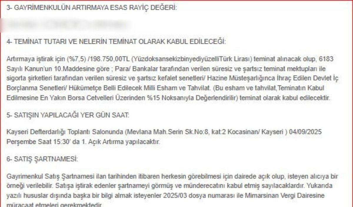 Kayseri̇ İcra Satilik Ev (1)