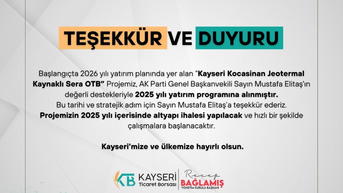 Kayseri Tarımında Dev Adım Jeotermal Seracılık Projesi Öne Çekildi (3)