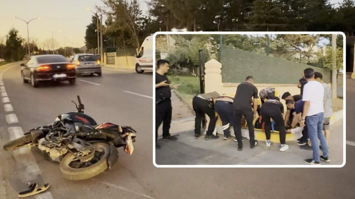 Motosiklete Vurup Kaçtı! Sürücünün Durumu Ağır (1)