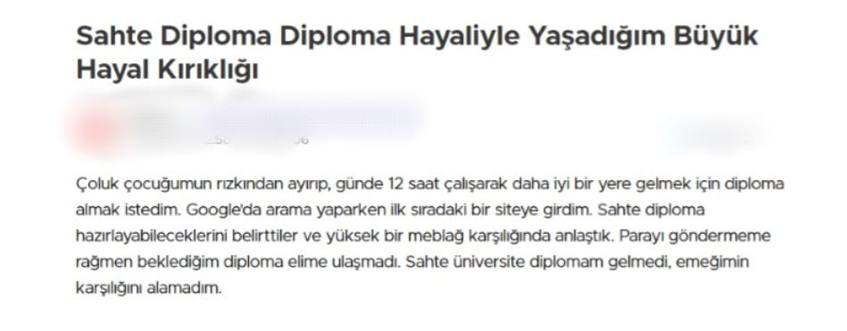 Sahte Diploma Ticareti Hız Kesmiyor! İşverenler Risk Altında (1)