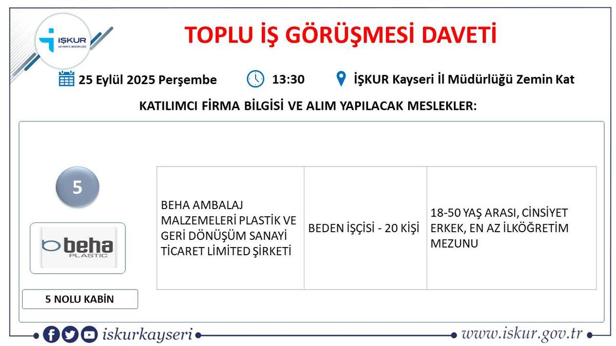 toplu iş görüşmesi