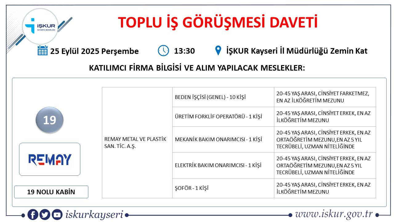 toplu iş görüşmesi