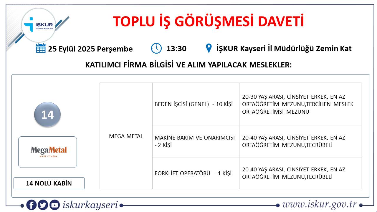 toplu iş görüşmesi