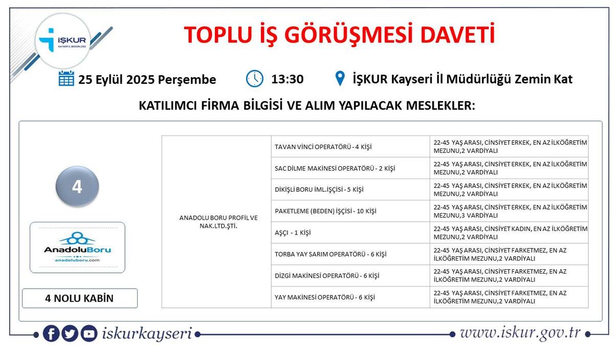 toplu iş görüşmesi