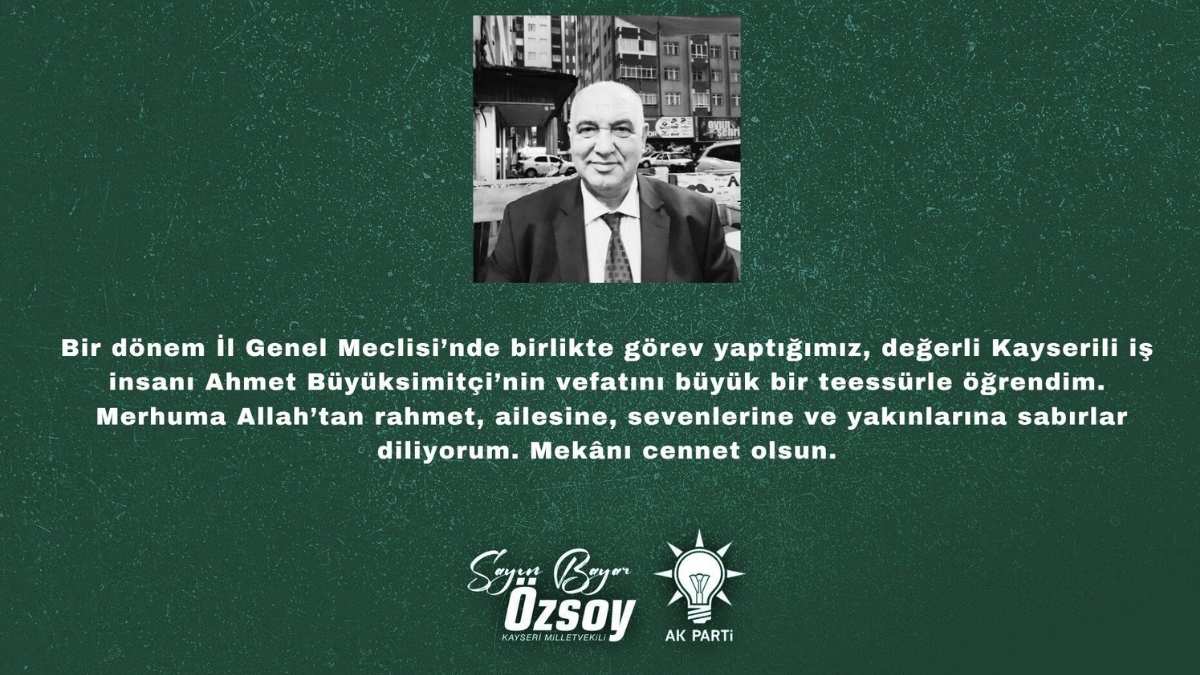 Ahmet Büyüksimitçi Hayatını Kaybetti