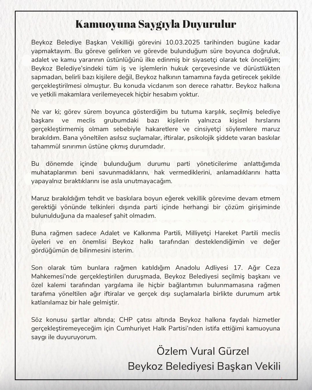 Başkan Vekili Gürzel Chp’den Istifa Etti (2)