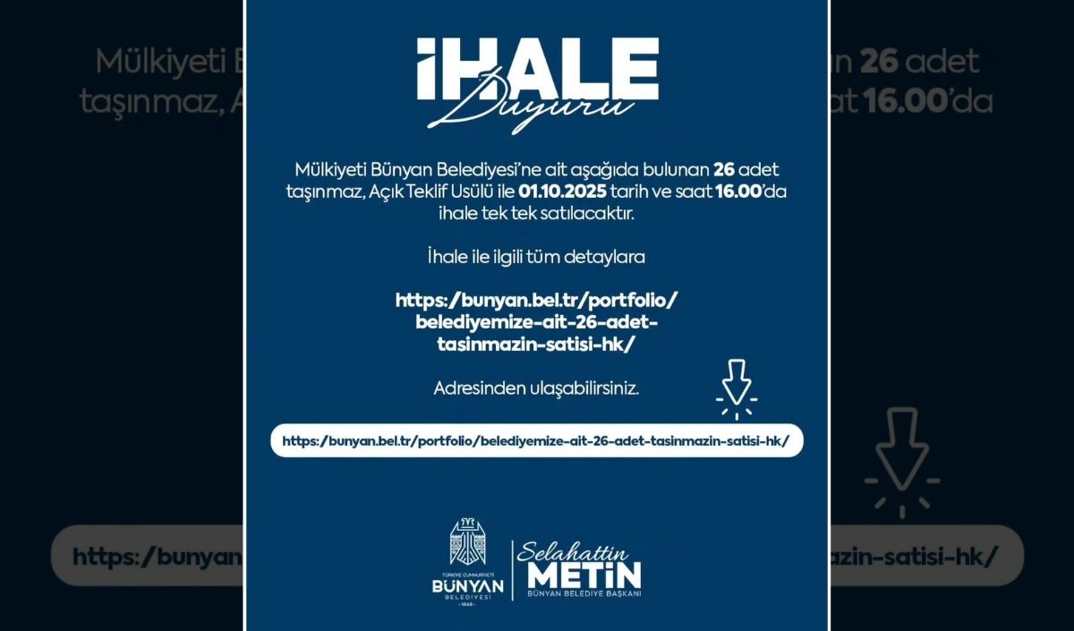 Bünyan 26 Adet Arsa Satışı (1)-1