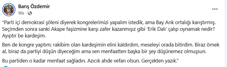 Chp Kayseri’de ‘Erik Dalı’ Krizi! (2)
