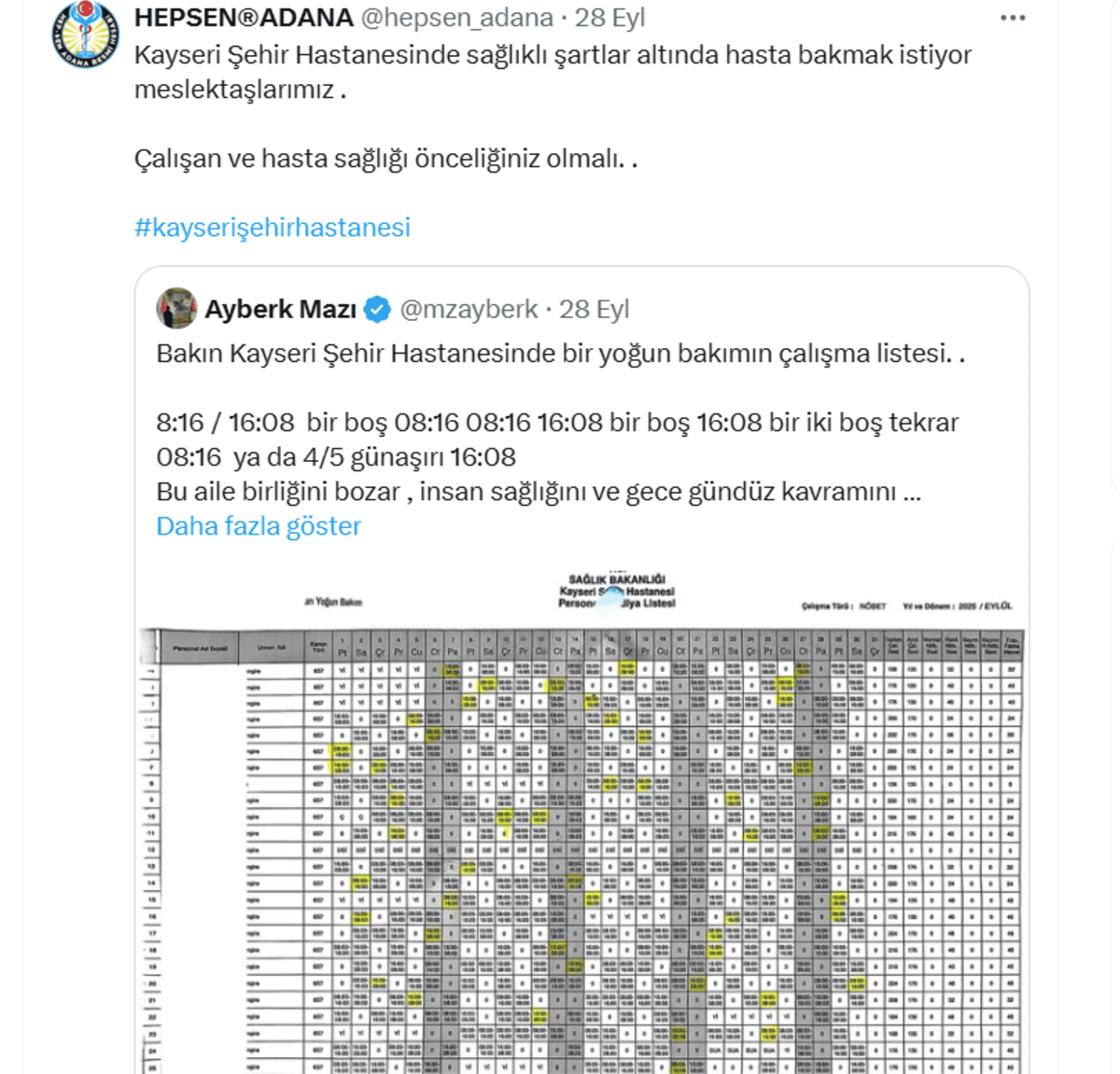 Kayseri şehir hastanesi