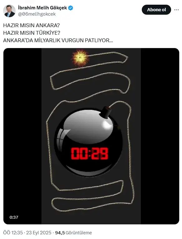 Gökçek’ten Gece Yarısı Paylaşım 'Hazır Mısın Türkiye' (1)-1