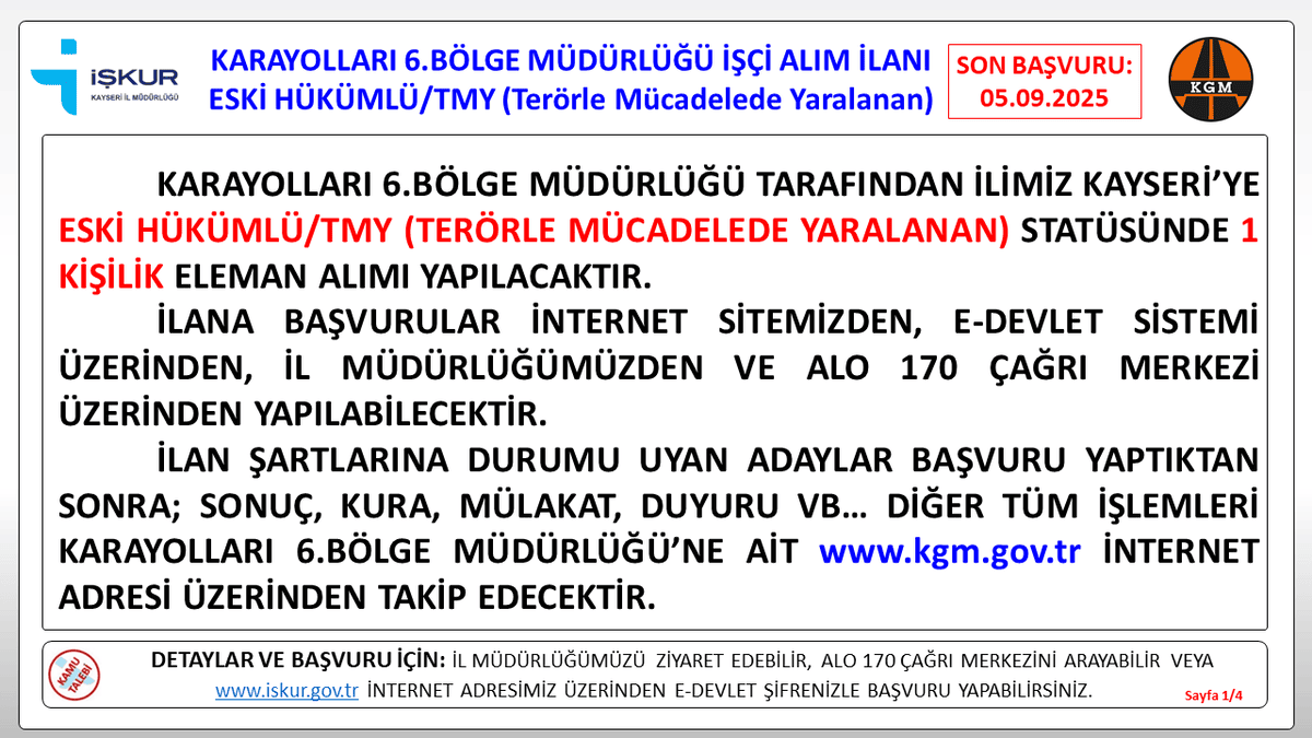 kayseri işkur