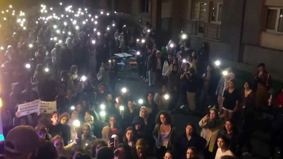cavizlibağ öğrencileri eylem yaptı