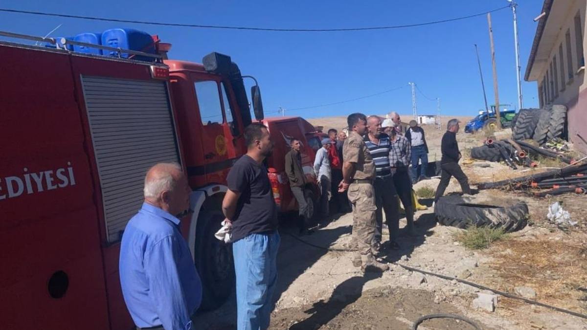 malatyada çıkan yangın