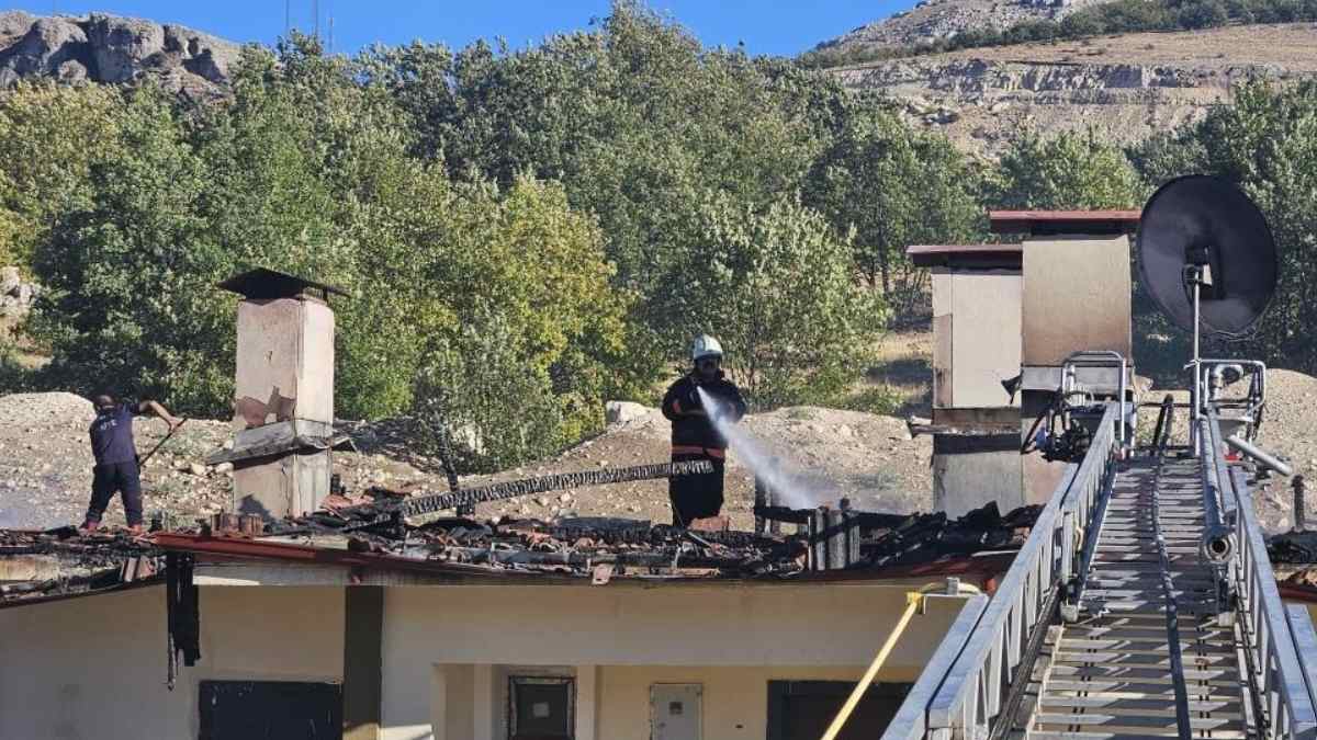 malatyada çıkan yangın