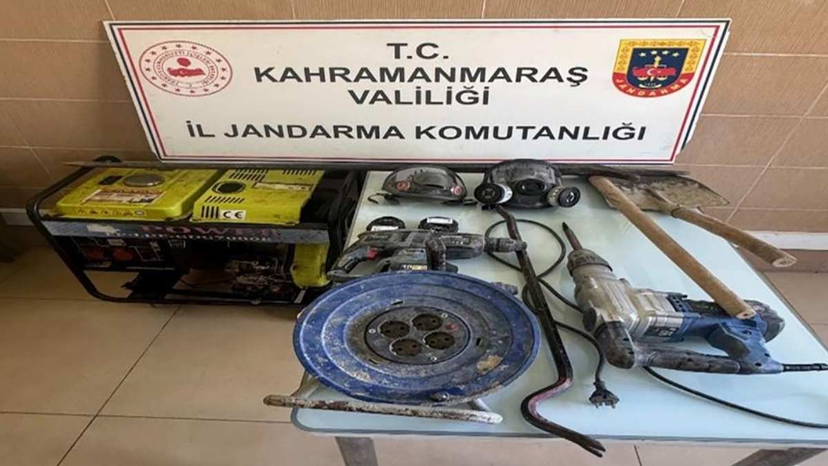 kahramanmaraşta define avcılarına operasyon