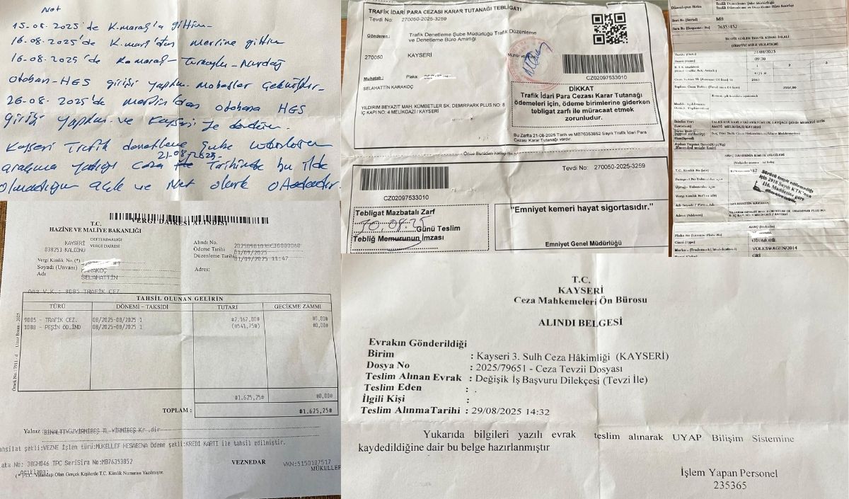Kayseri’de Olmayan Araca Trafik Cezası Kesildi! (3)