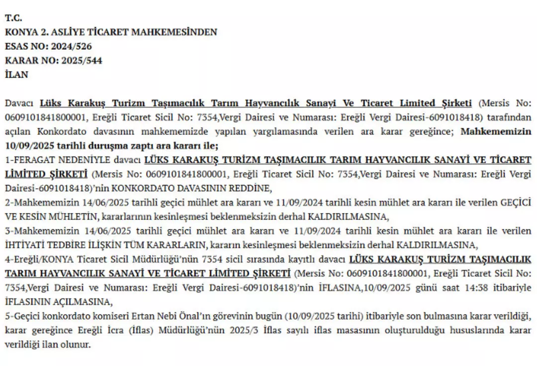 Konya’da Otobüs Firması Iflas Etti!-1