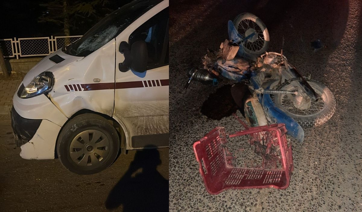 Otomobille Motosiklet Çarpıştı 3 Yaralı (1)