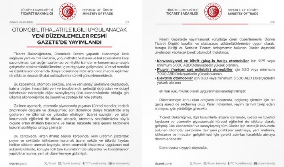 Çin üretimi araba fiyatlarında ciddi zam olacak.