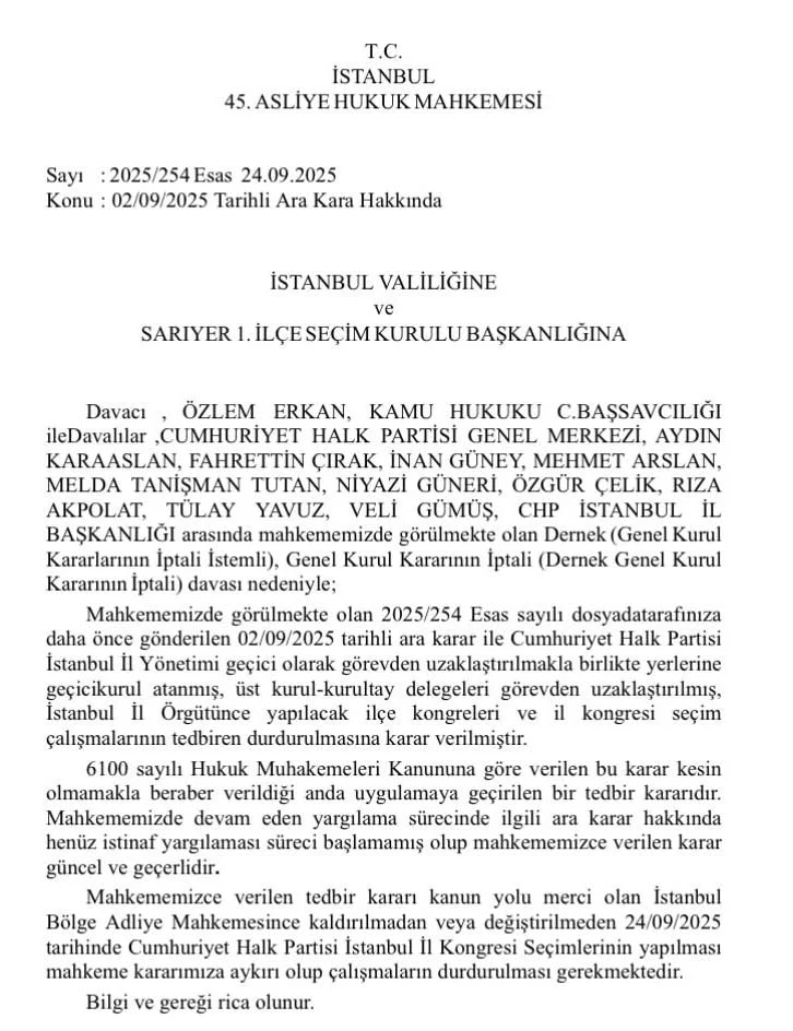Ysk Chp İstanbul İl Kongresi’nin Devamına Karar Verdi (1)-1
