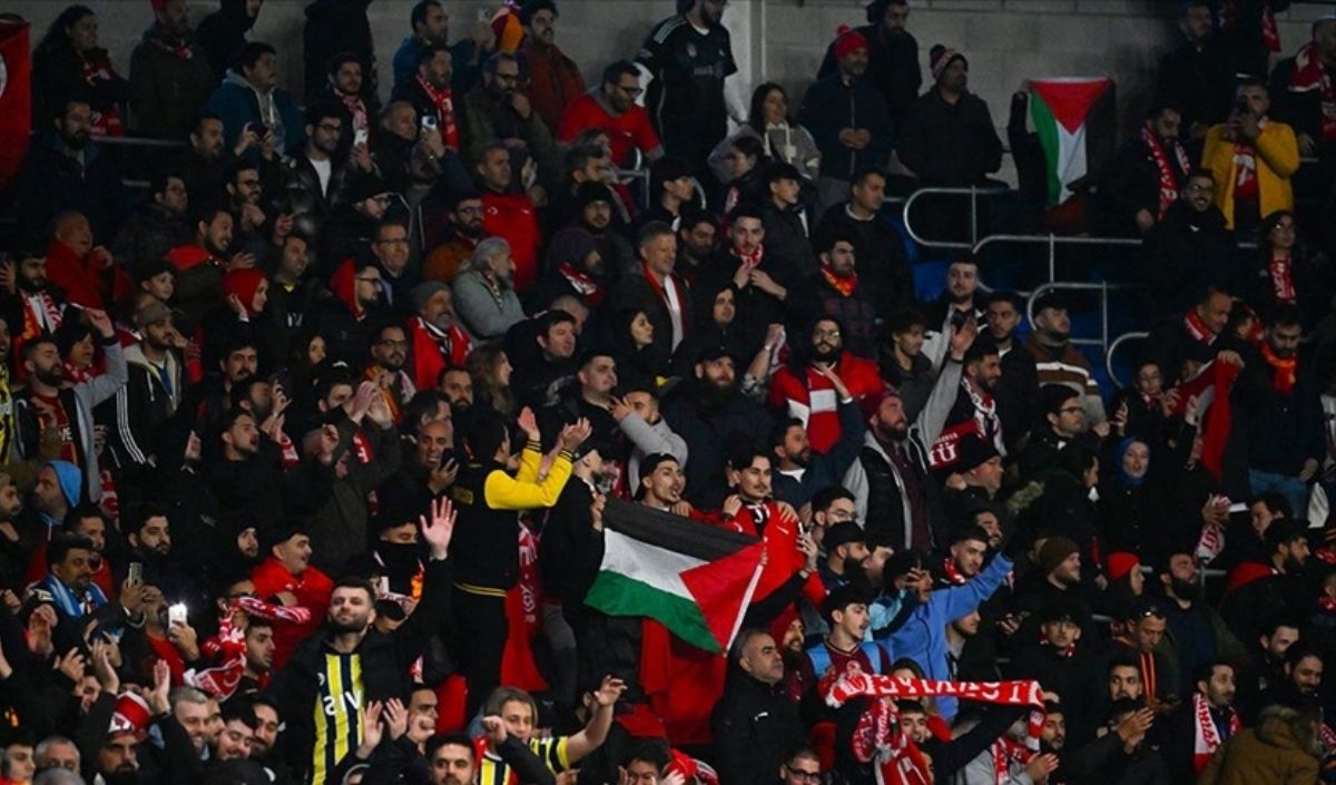 A Milli Futbol Seremoni Filistin Gürcistan (1)