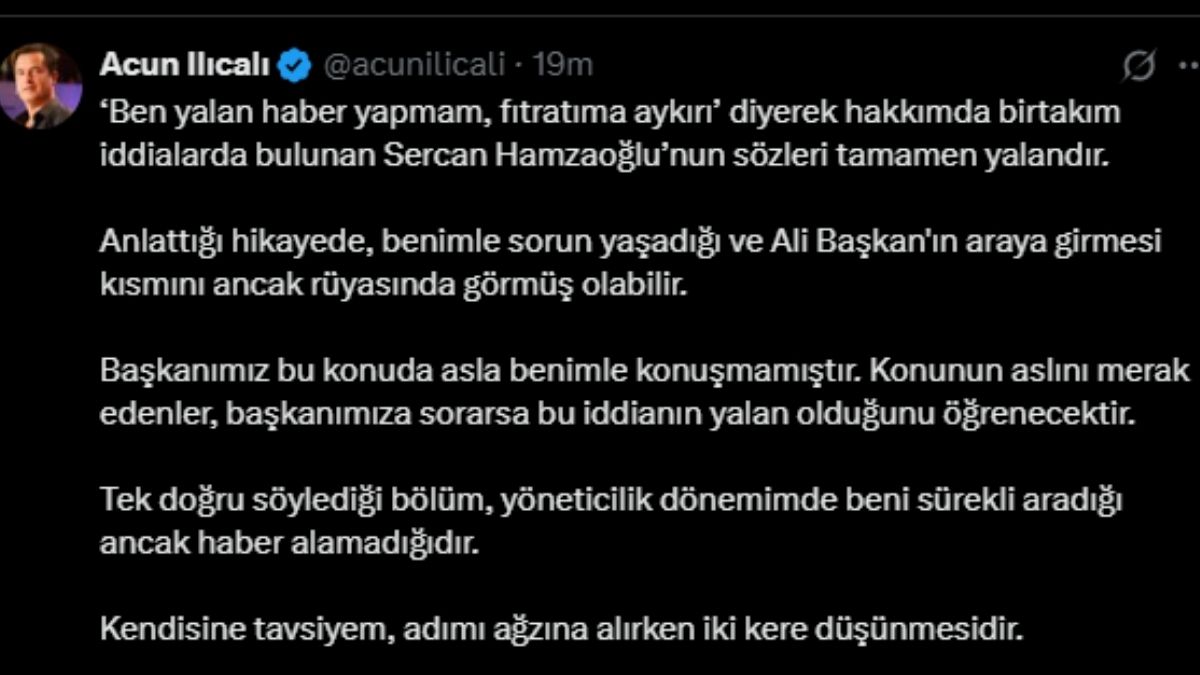 Acun Ilıcalı Sercan Hamzaoğlu