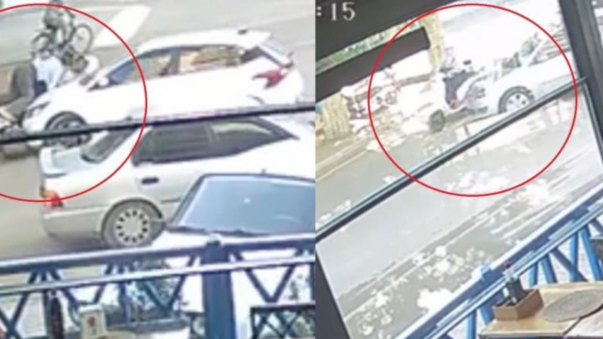 Aynı Yerde 2 Kez Araba Çarptı (1)