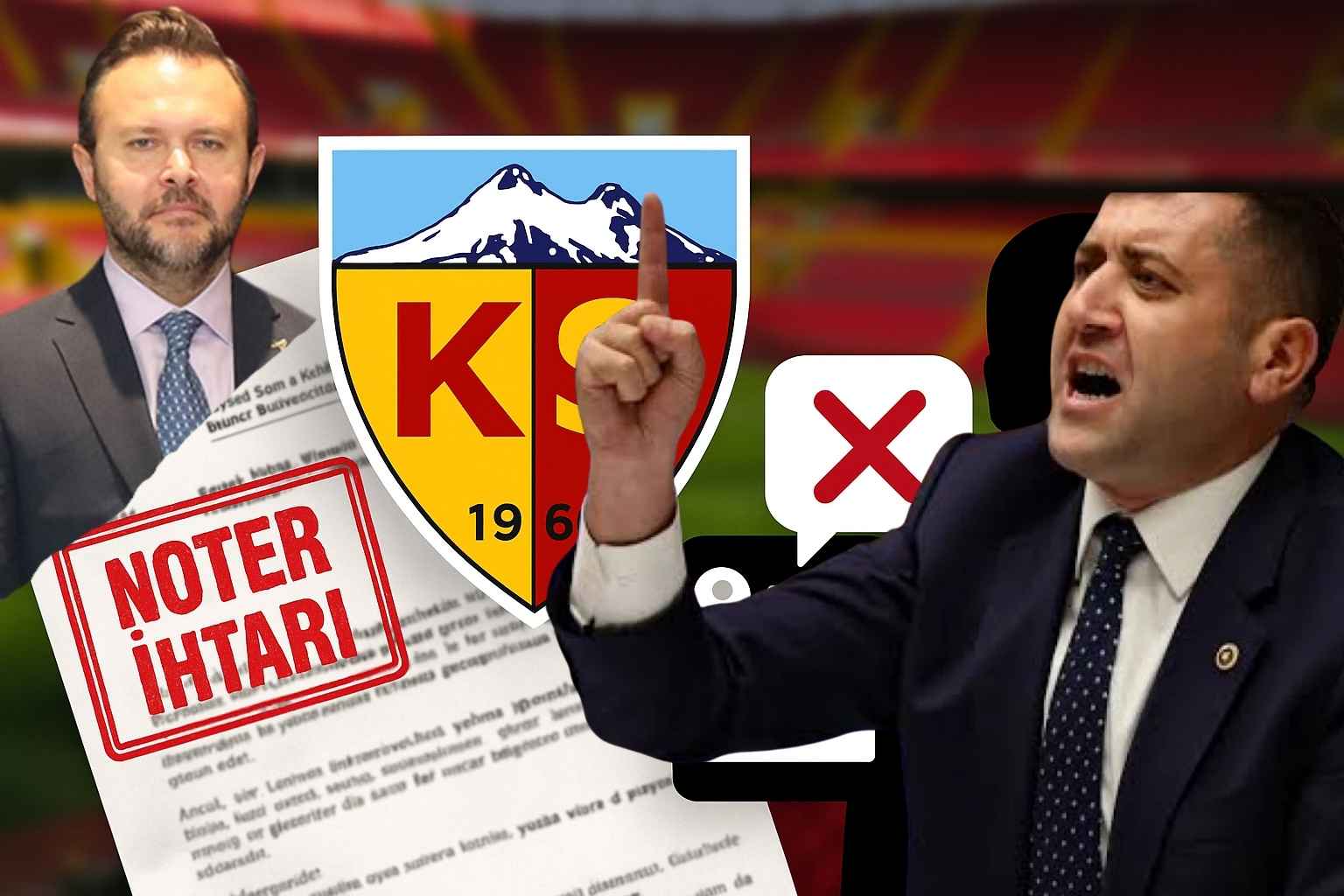 Kayserispor’da noter ihtarı krizi: Baki Ersoy’dan sert tepki!