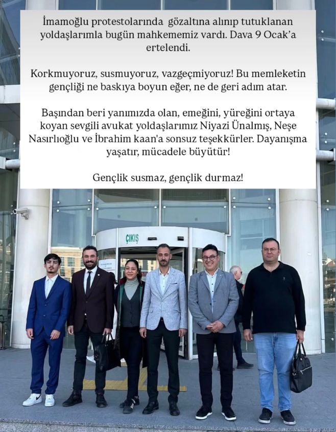 Chp Yönetimi Kayseri Adliyesinde! 19 Mart Duruşmasına Destek-1