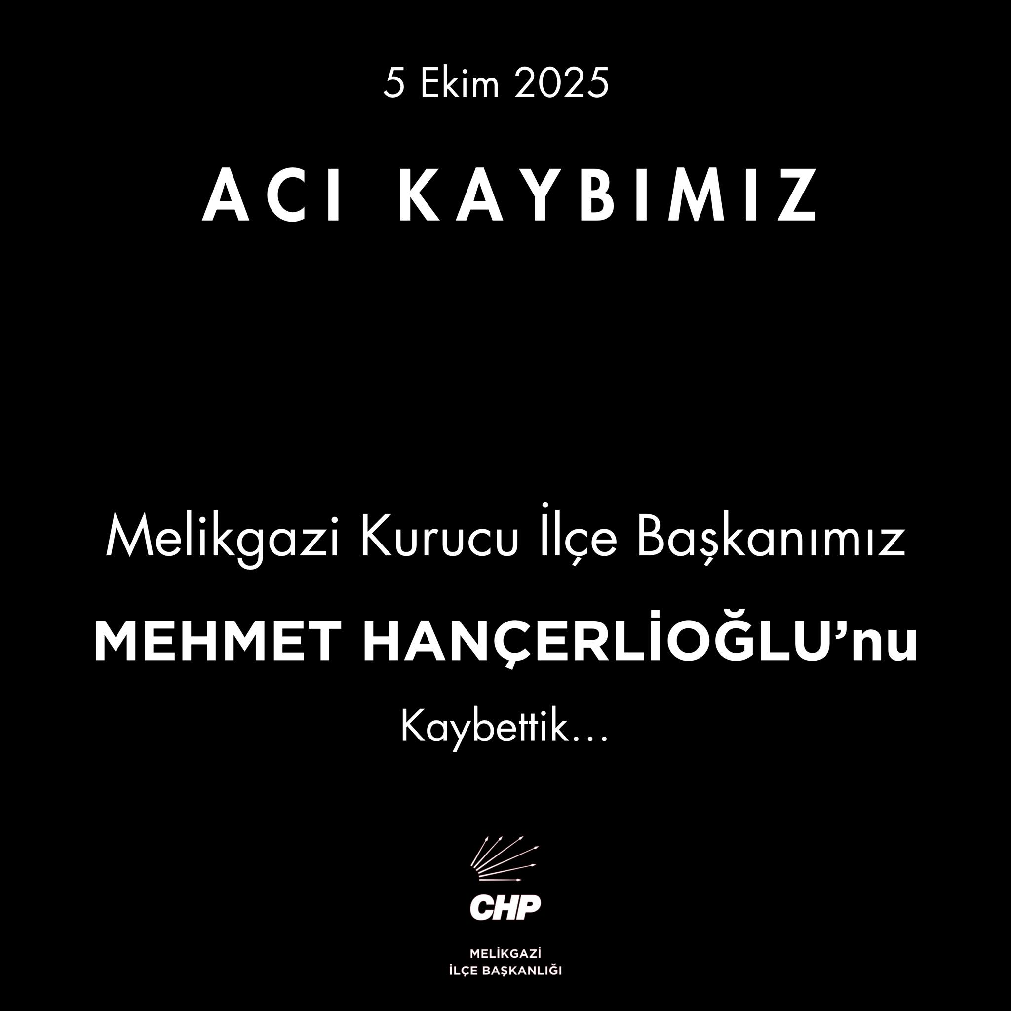 Chp’nin Melikgazi Kurucu Başkanı Hayatını Kaybetti (2)