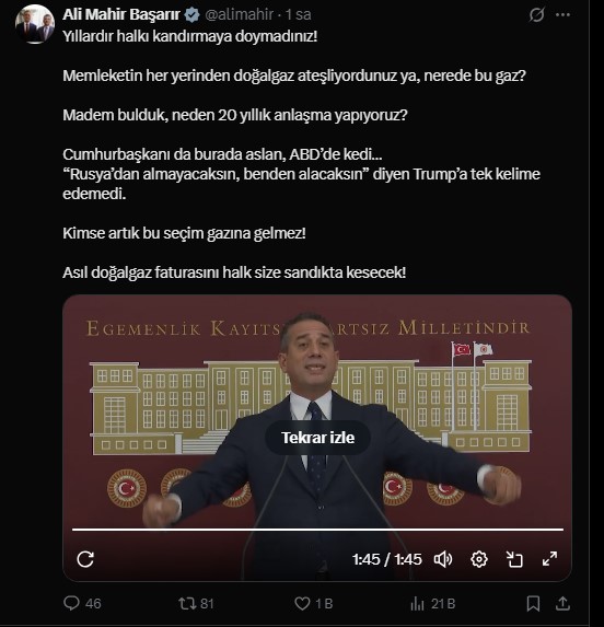 Cumhurbaşkanı Burada Aslan, Abd’de Kedi…’