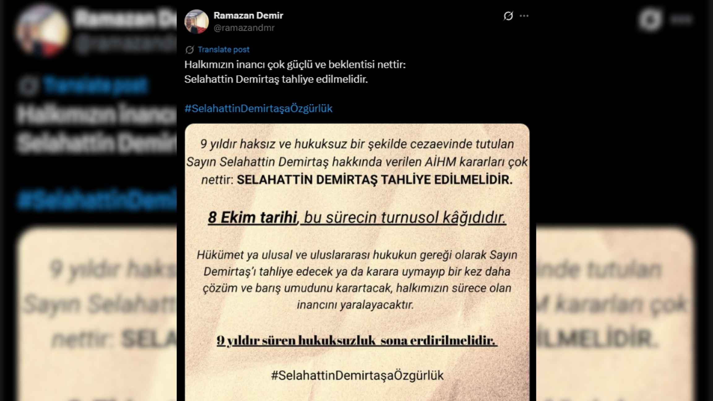 Demirtaş 8 Ekim Tahliye Hdp Dem (3)