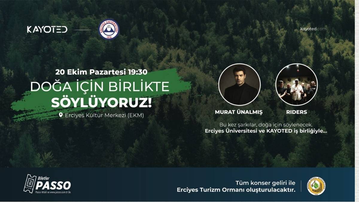 Erciyes Üniversitesi Ve Kayoted’ten Doğa Için Yardım Konseri
