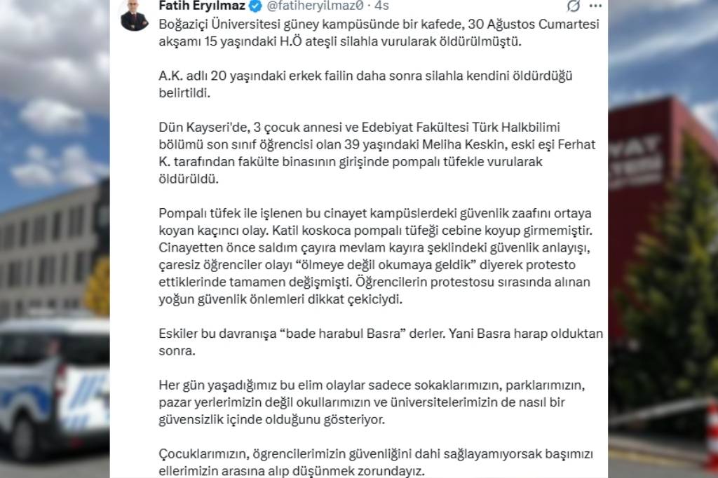 Fatih Eryılmaz Kayseri Erü Edebiyet Meliha Cinayet (2)