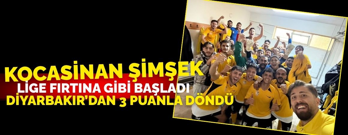 Kocasinan Şimşekspor fırtına gibi başladı! Diyarbakırdan 3 puanla döndü