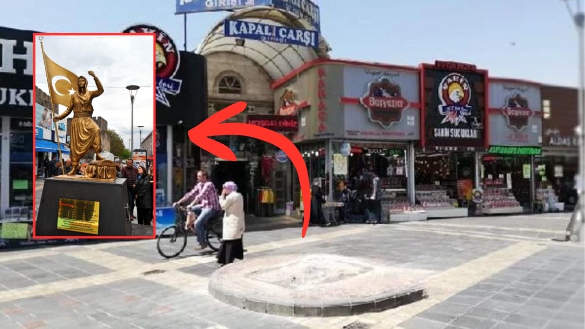 Kayseri Kadinlar Carsisi Heykeli (1)