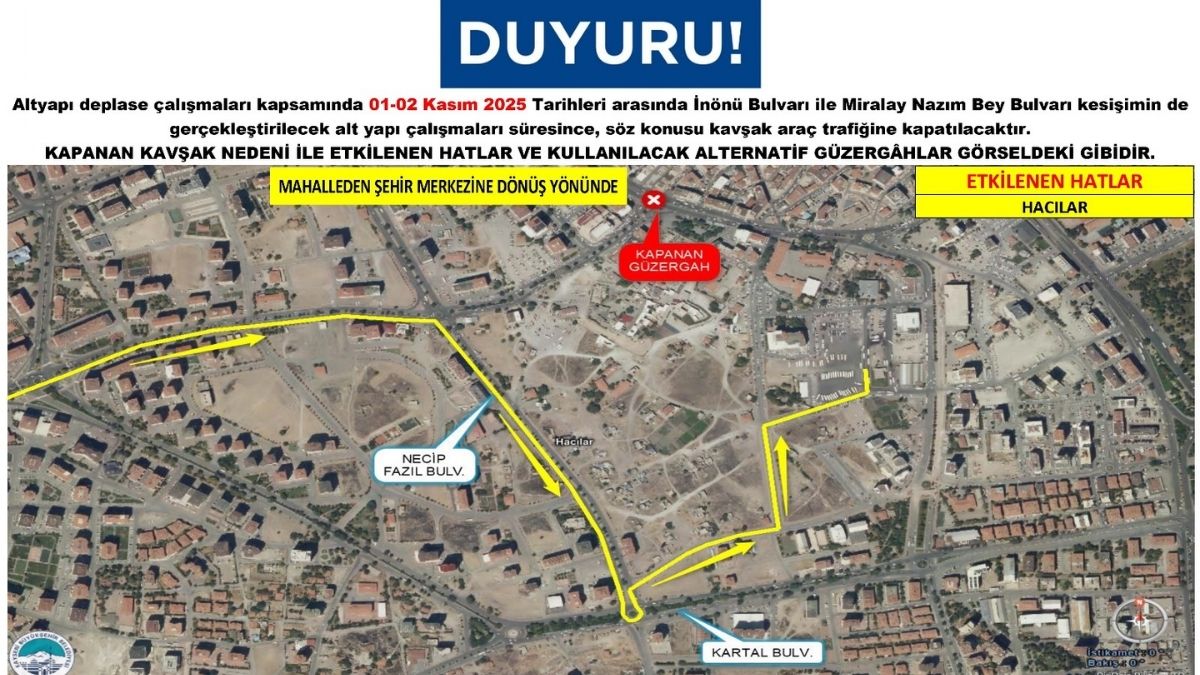 Kayseri Yol Yapım Otobüs Güzergahları (4)